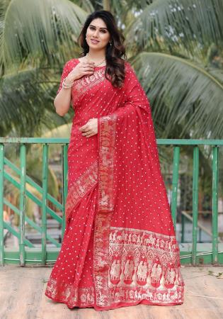 Picture of Delightful Silk Maroon Saree