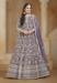 Picture of Sightly Net Plum Anarkali Salwar Kameez