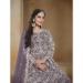 Picture of Sightly Net Plum Anarkali Salwar Kameez