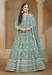 Picture of Enticing Net Cadet Blue Anarkali Salwar Kameez