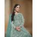 Picture of Enticing Net Cadet Blue Anarkali Salwar Kameez