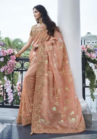 Picture of Comely Silk Tan Saree