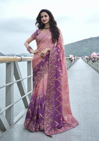 Picture of Classy Silk Rosy Brown Saree