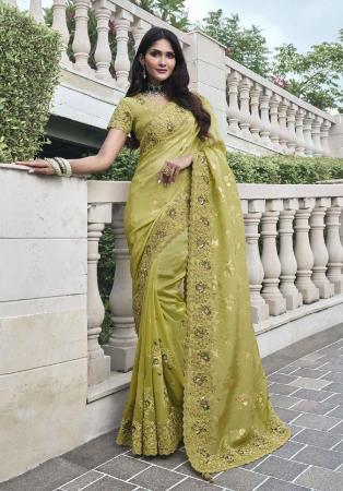 Picture of Shapely Silk Yellow Saree