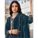 Picture of Georgette Midnight Blue Straight Cut Salwar Kameez