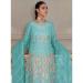 Picture of Medium Aqua Marine Straight Cut Salwar Kameez