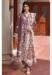 Picture of Fine Rayon & Cotton Plum Anarkali Salwar Kameez