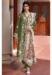 Picture of Rayon & Cotton Dark Olive Green Anarkali Salwar Kameez