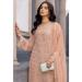 Picture of Amazing Georgette Tan Straight Cut Salwar Kameez