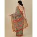 Picture of Amazing Linen & Silk Dark Sea Green Saree