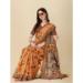 Picture of Enticing Linen & Silk Coral Saree