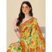 Picture of Sublime Linen & Silk Yellow Green Saree