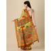 Picture of Sublime Linen & Silk Yellow Green Saree