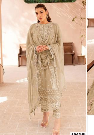 Picture of Gorgeous Georgette Tan Straight Cut Salwar Kameez