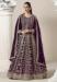 Picture of Ideal Georgette Maroon Straight Cut Salwar Kameez