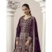 Picture of Ideal Georgette Maroon Straight Cut Salwar Kameez