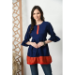 Picture of Graceful Silk Midnight Blue Kurtis & Tunic