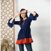 Picture of Graceful Silk Midnight Blue Kurtis & Tunic