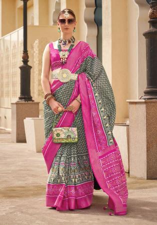 Picture of Admirable Silk Grey Saree