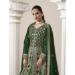 Picture of Classy Georgette Dark Green Anarkali Salwar Kameez