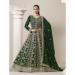 Picture of Classy Georgette Dark Green Anarkali Salwar Kameez