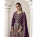 Picture of Georgette Dark Magenta Anarkali Salwar Kameez