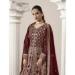 Picture of Bewitching Georgette Maroon Anarkali Salwar Kameez