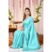 Picture of Pleasing Silk Medium Aqua Marine Saree