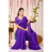 Picture of Graceful Silk Purple Saree