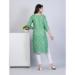 Picture of Well Formed Rayon Dark Sea Green Kurtis & Tunic