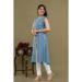 Picture of Statuesque Cotton Dark Cyan Kurtis & Tunic