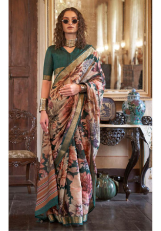 Picture of Fine Silk Grey Saree