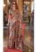 Picture of Fine Silk Dim Gray Saree