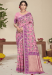 Picture of Magnificent Silk Pale Violet Red Saree