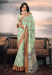 Picture of Nice Cotton & Silk Dark Sea Green Saree