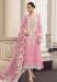 Picture of Georgette Pale Violet Red Straight Cut Salwar Kameez