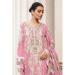 Picture of Georgette Pale Violet Red Straight Cut Salwar Kameez