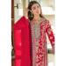 Picture of Chiffon & Silk Crimson Straight Cut Salwar Kameez