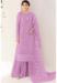 Picture of Organza Rosy Brown Straight Cut Salwar Kameez