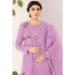 Picture of Organza Rosy Brown Straight Cut Salwar Kameez