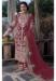 Picture of Pleasing Georgette Maroon Straight Cut Salwar Kameez