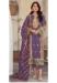 Picture of Stunning Organza Purple Straight Cut Salwar Kameez