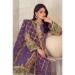 Picture of Stunning Organza Purple Straight Cut Salwar Kameez