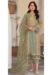 Picture of Good Looking Organza Grey Straight Cut Salwar Kameez