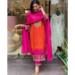 Picture of Sightly Chiffon Tomato Readymade Salwar Kameez