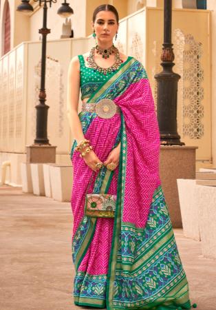 Picture of Radiant Silk Medium Violet Red Saree