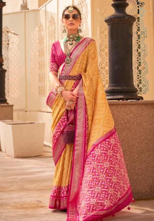 Picture of Beauteous Silk Dark Salmon Saree