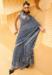 Picture of Bewitching Georgette & Silk Slate Grey Saree