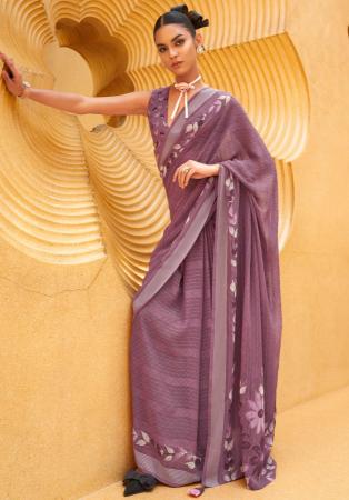 Picture of Admirable Georgette & Silk Dim Gray Saree