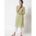 Picture of Delightful Georgette Dark Khaki Kurtis & Tunic